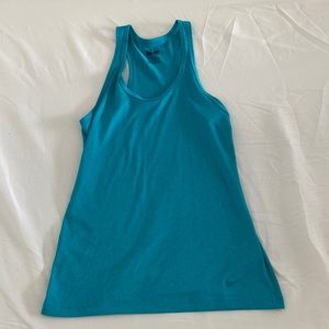 Turquoise Nike Tank Top-Race Back